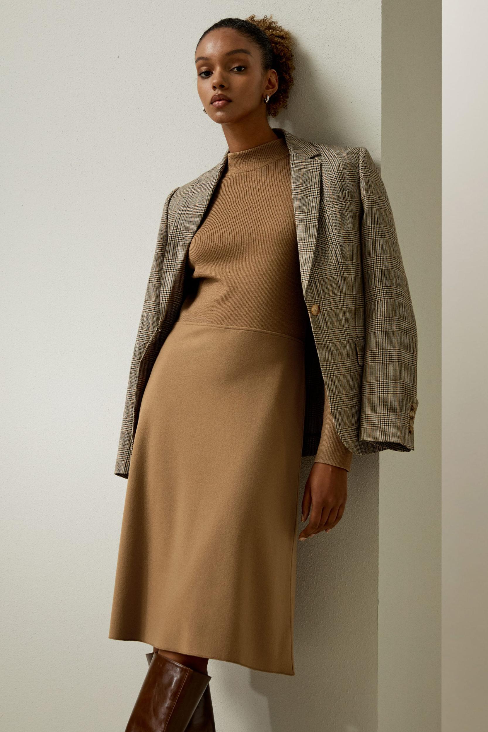 Slim Fit Wool Dress Product Image