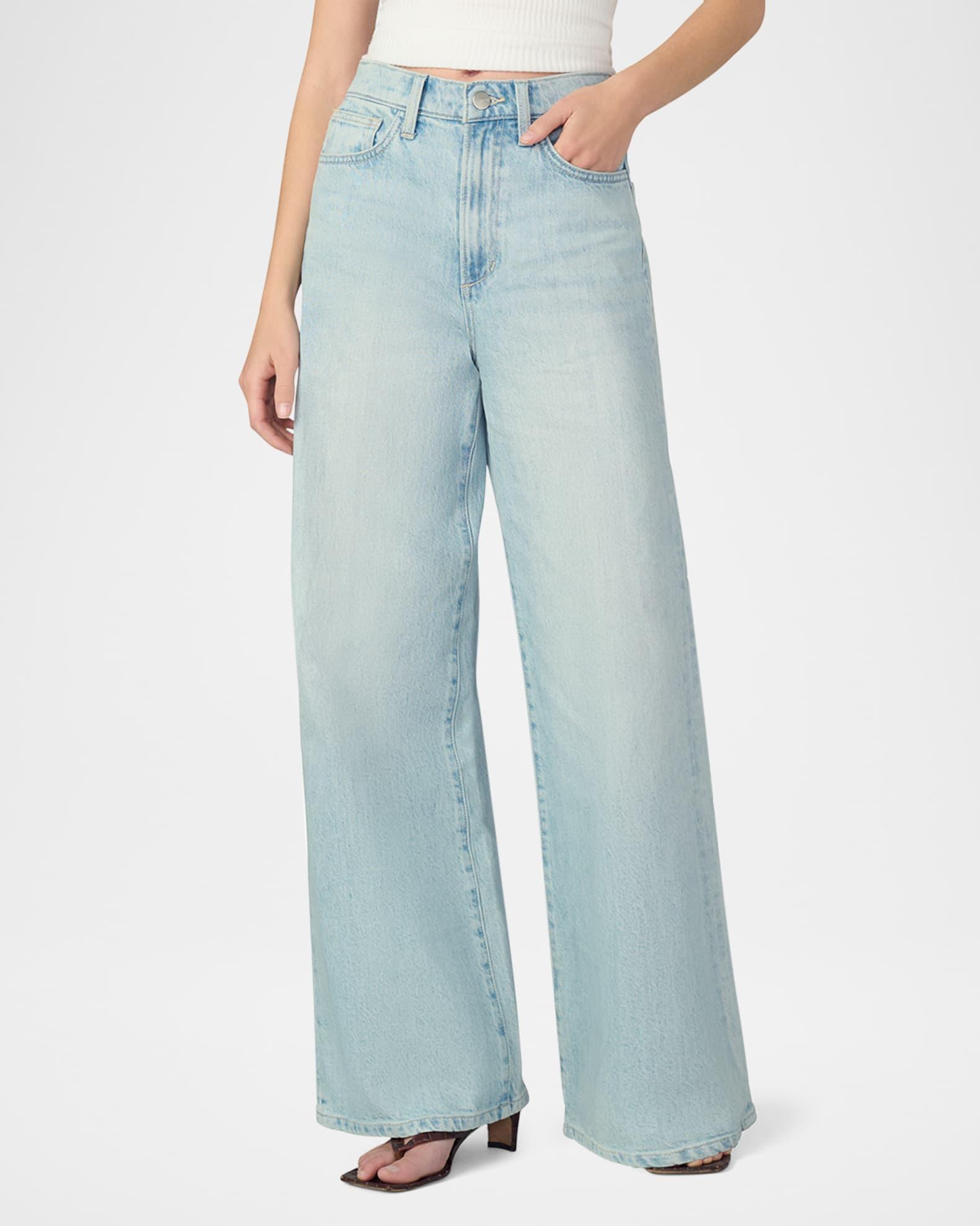The Mia Petite Wide-Leg Jeans Product Image