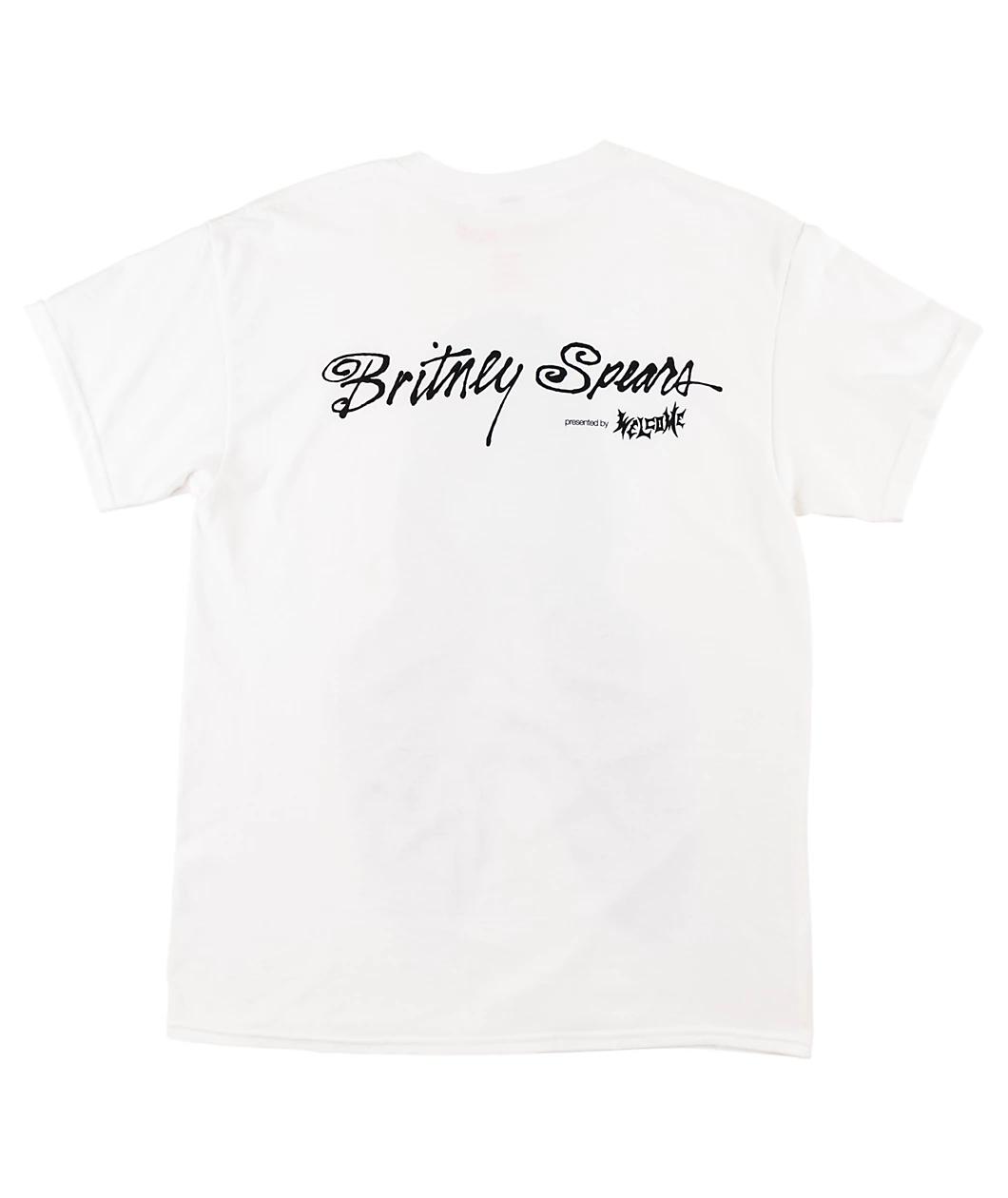 Welcome x Britney Spears Believe White T-Shirt Product Image