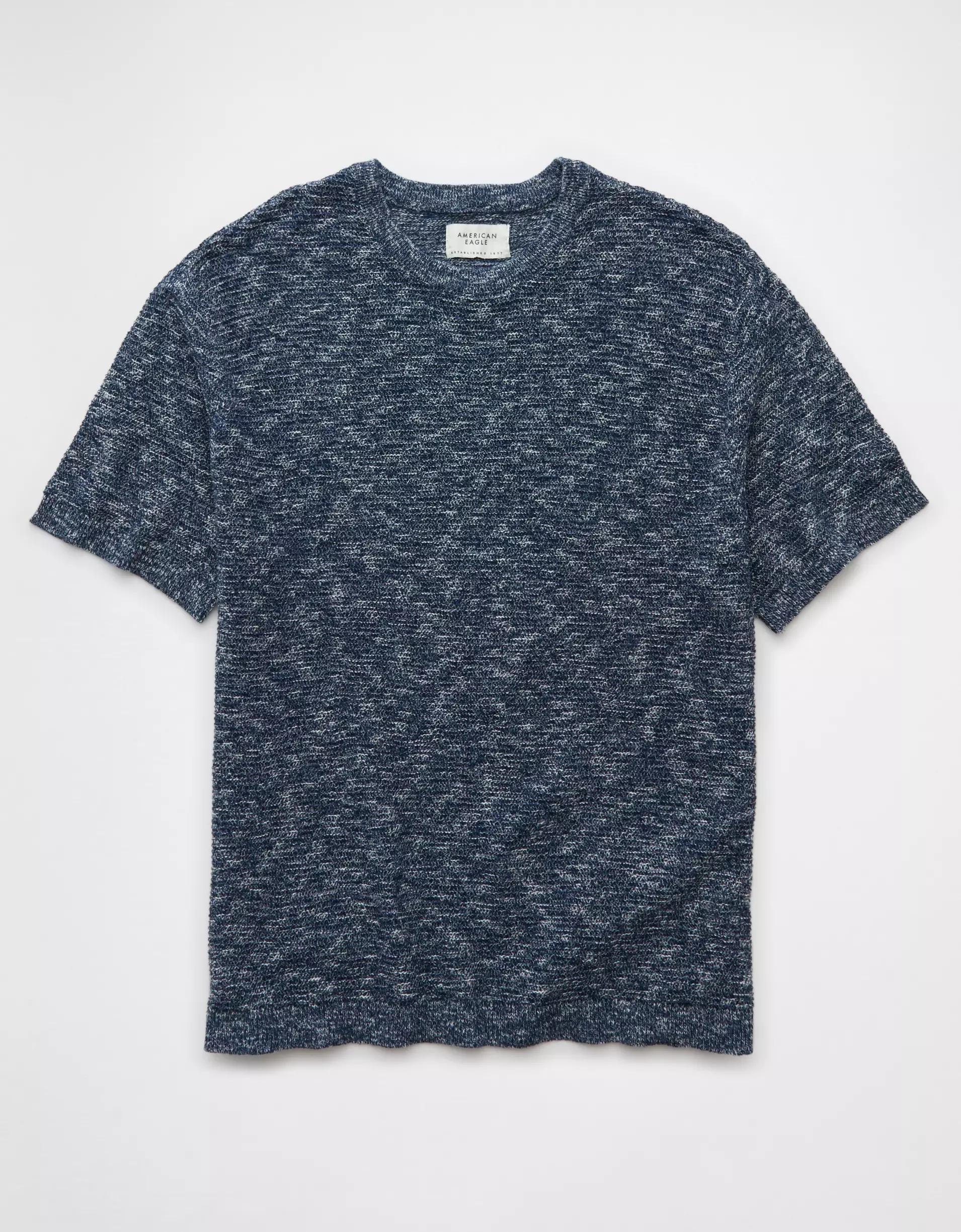 AE Linen-Blend Sweater T-Shirt Product Image