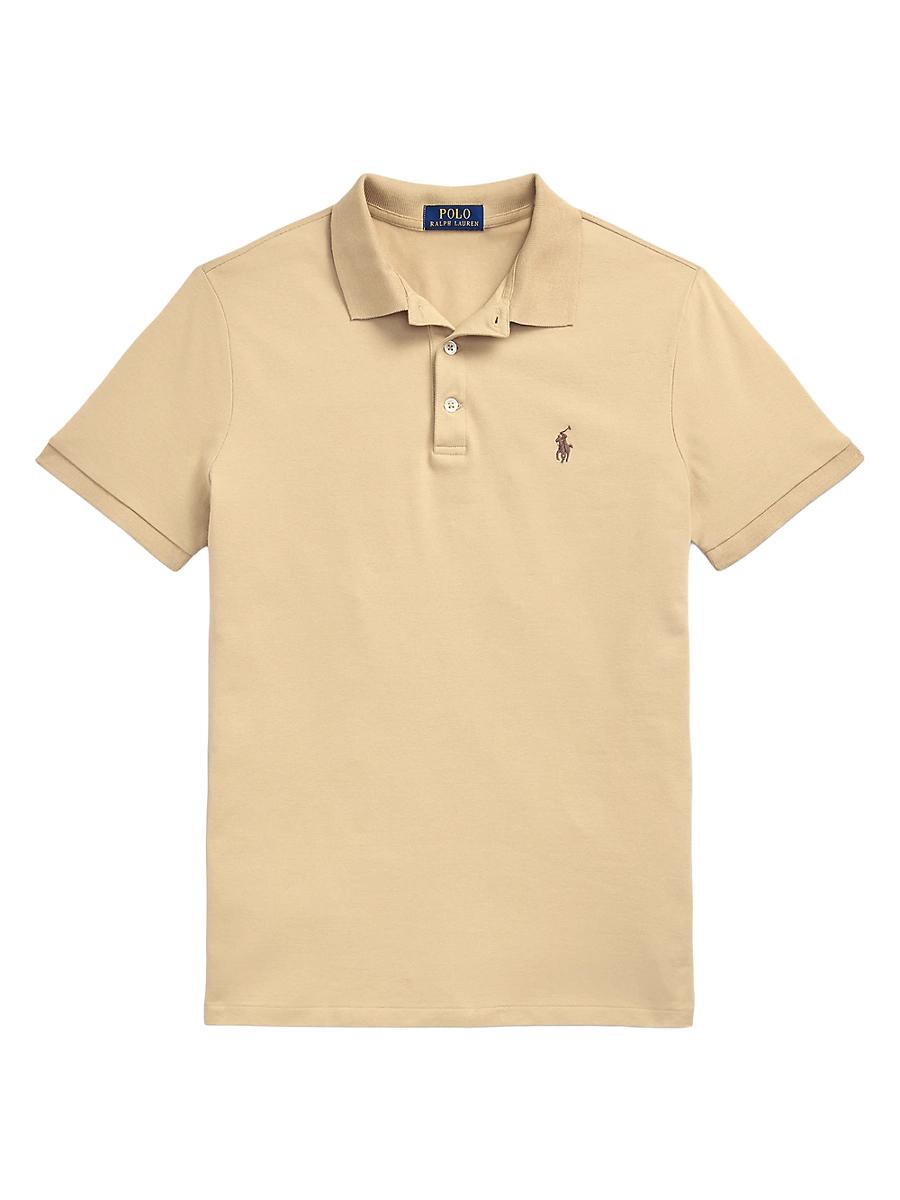 Mens Stretch Cotton-Blend Polo Shirt Product Image