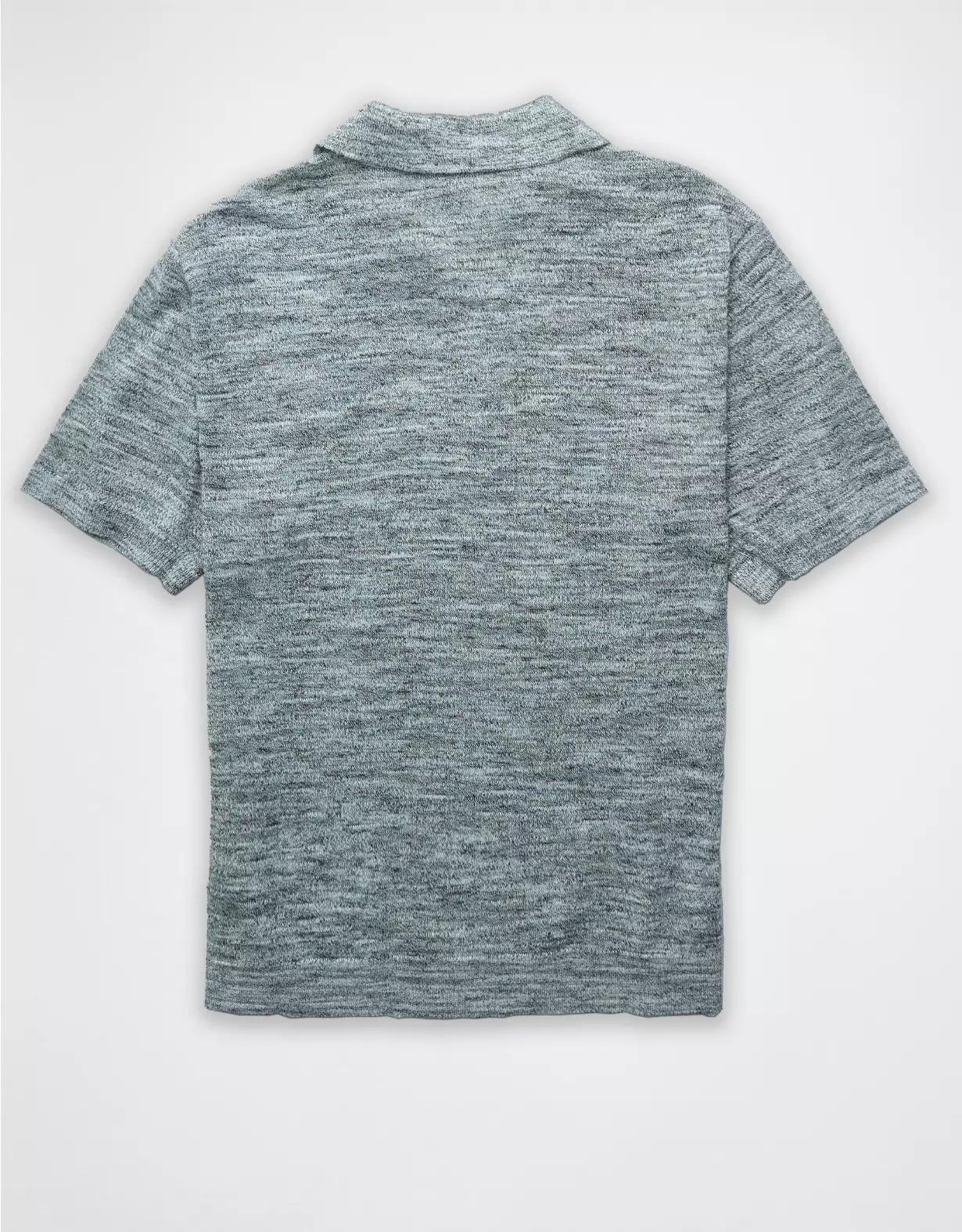 AE Space Dye Sweater Polo Shirt Product Image