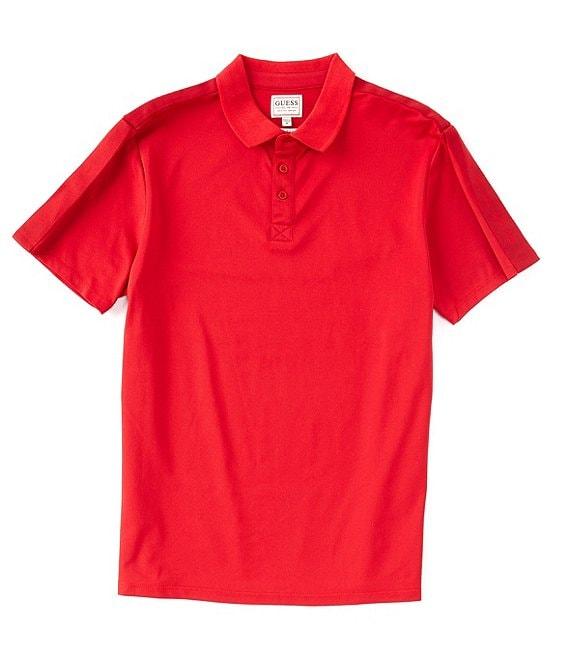 Guess Short Sleeve Pique Guess Tape Polo Product Image