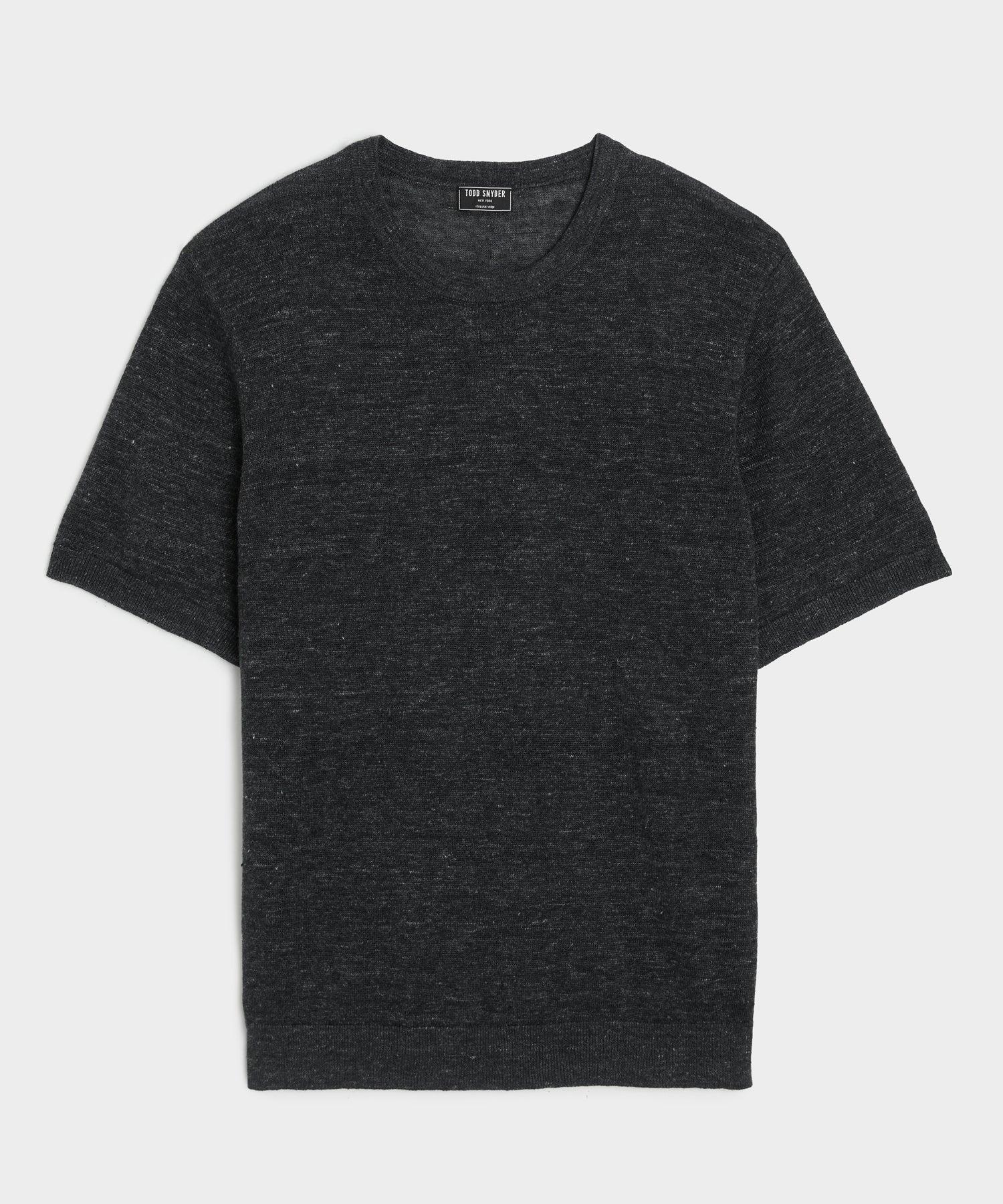 Relaxed Linen Sweater Tee Product Image