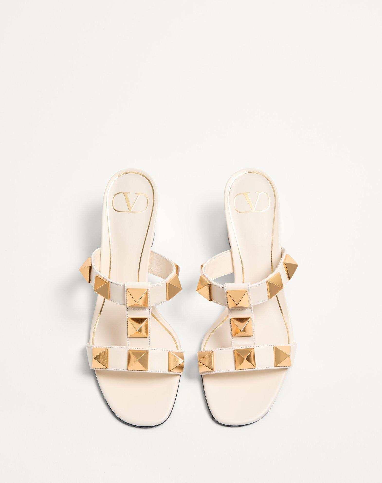 Roman Stud Calfskin Slide Sandal 60 Mm Product Image