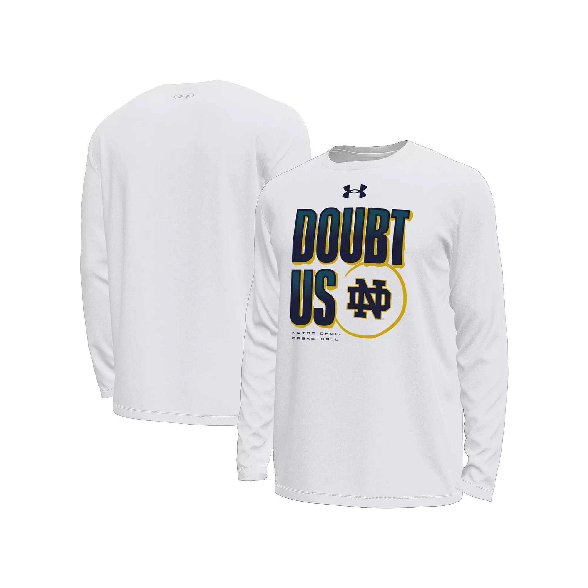 Mens Under Armour Notre Dame Fighting Irish March Madness Unity Long Sleeve T-Shirt Product Image