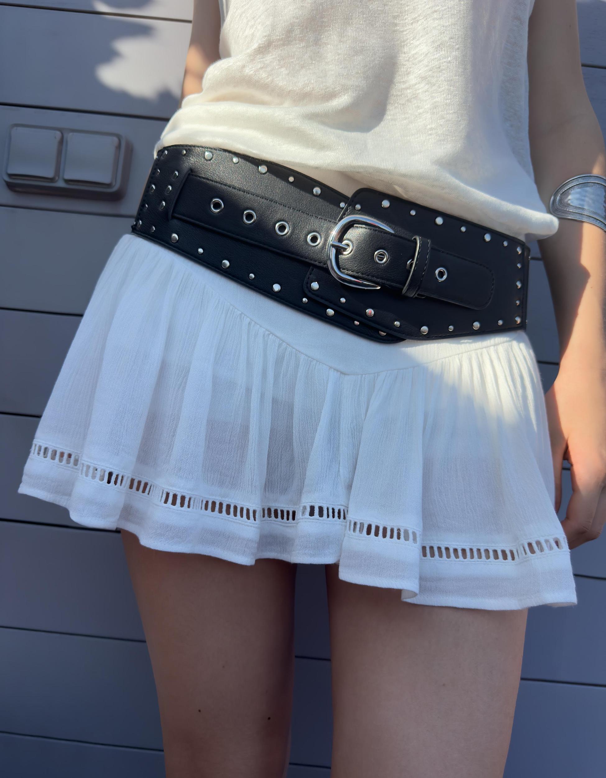 Textured mini skirt Product Image