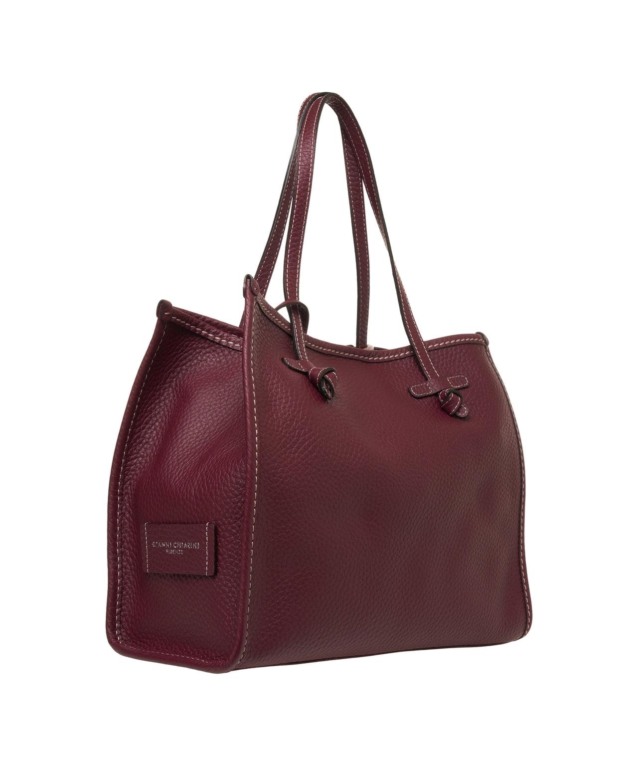 Grained leather shopper Product Image
