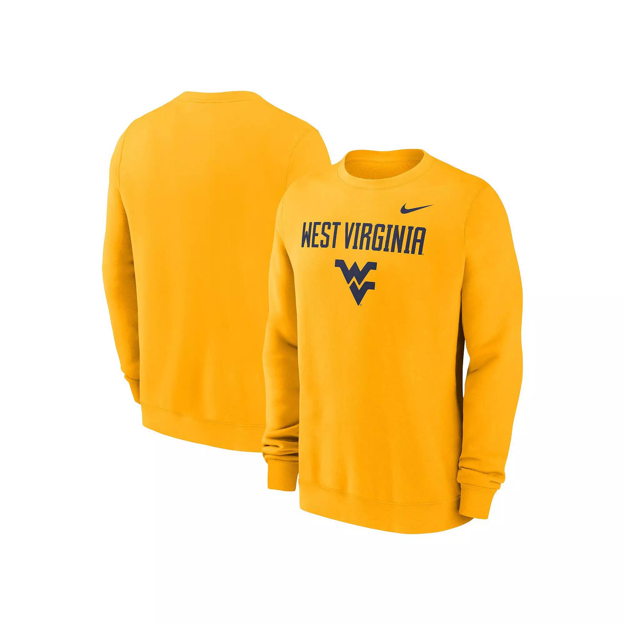 Men's Nike Gold West Virginia Mountaineers Primetime Primary Stack Pullover Sweatshirt,  Product Image