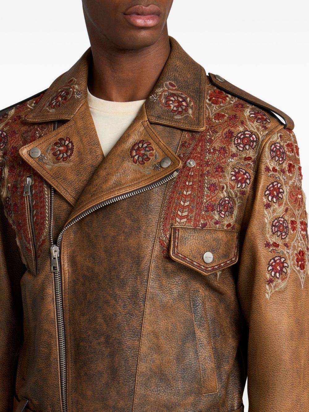 leather biker jacket Product Image