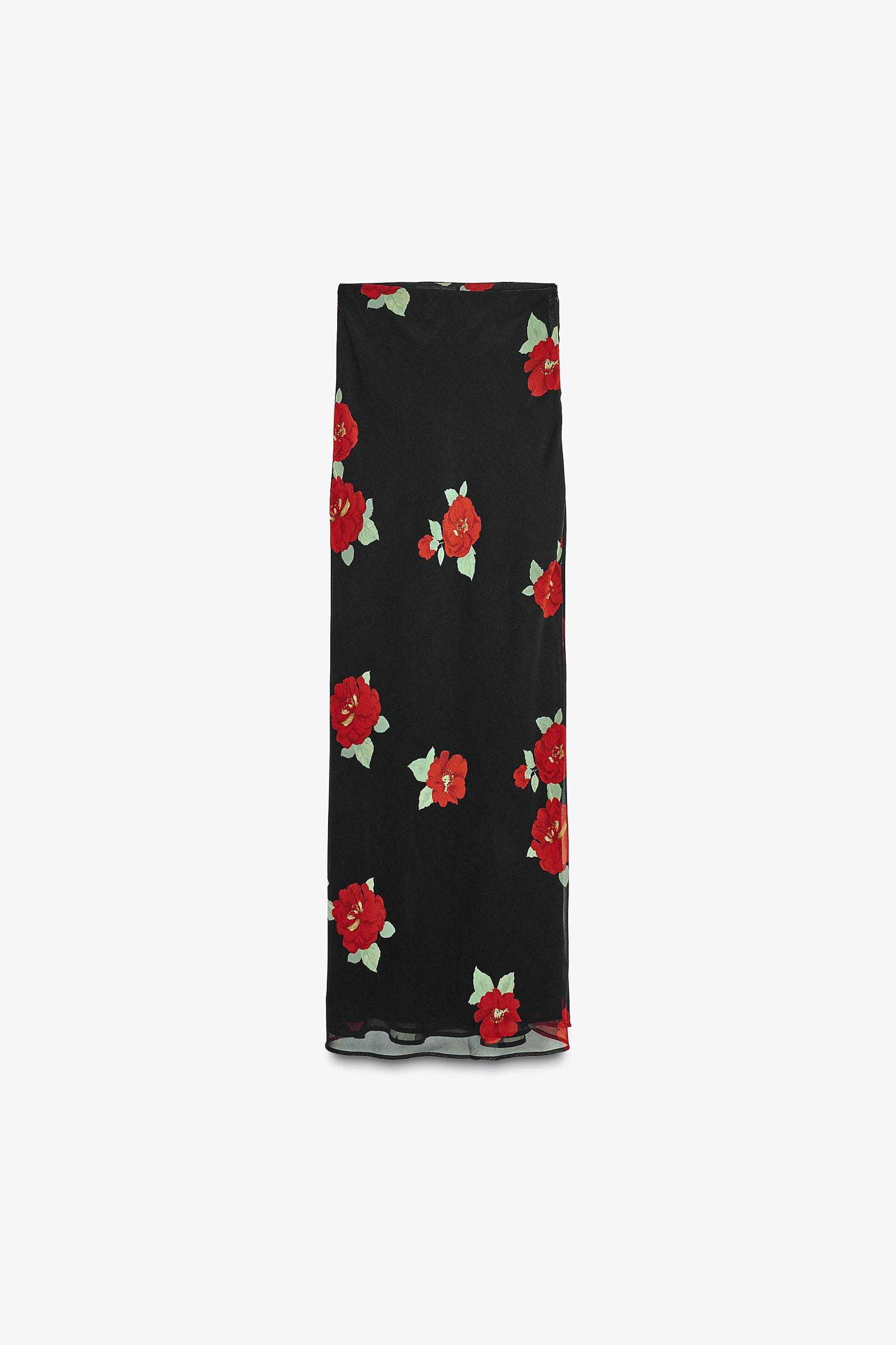FLORAL PRINT SKIRT Product Image