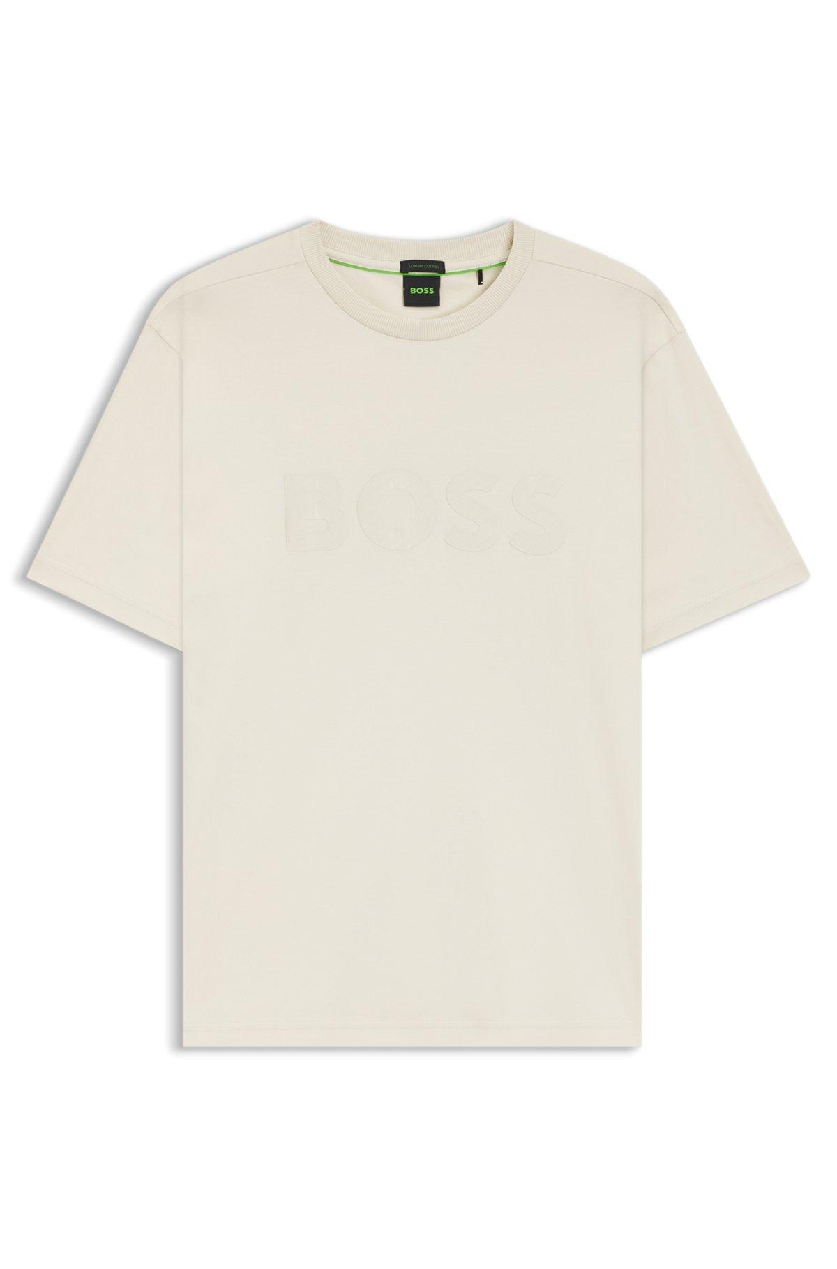 Structured-logo T-shirt in cotton jersey Product Image