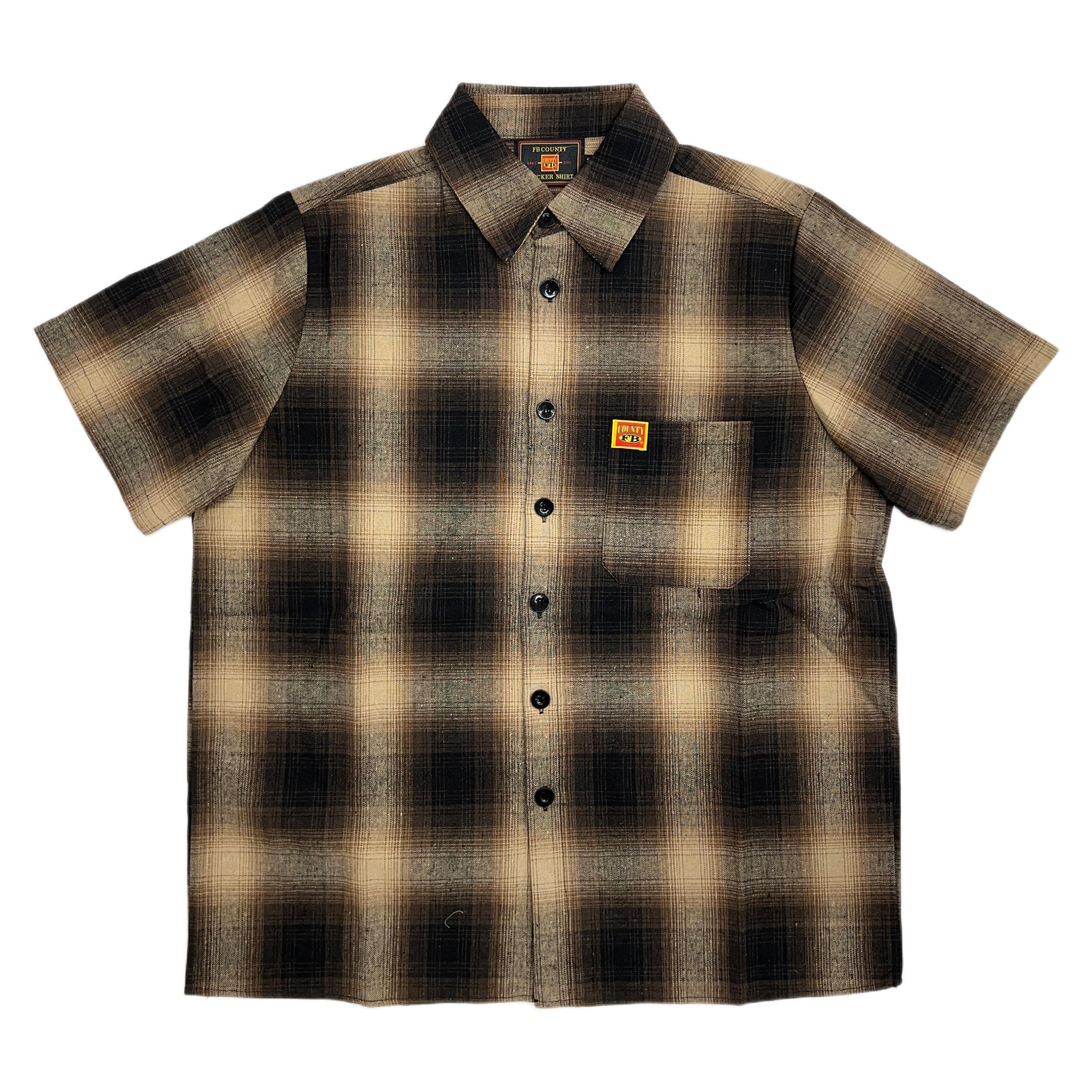FB County Short Sleeve Checker Flannel Shirt Male Product Image