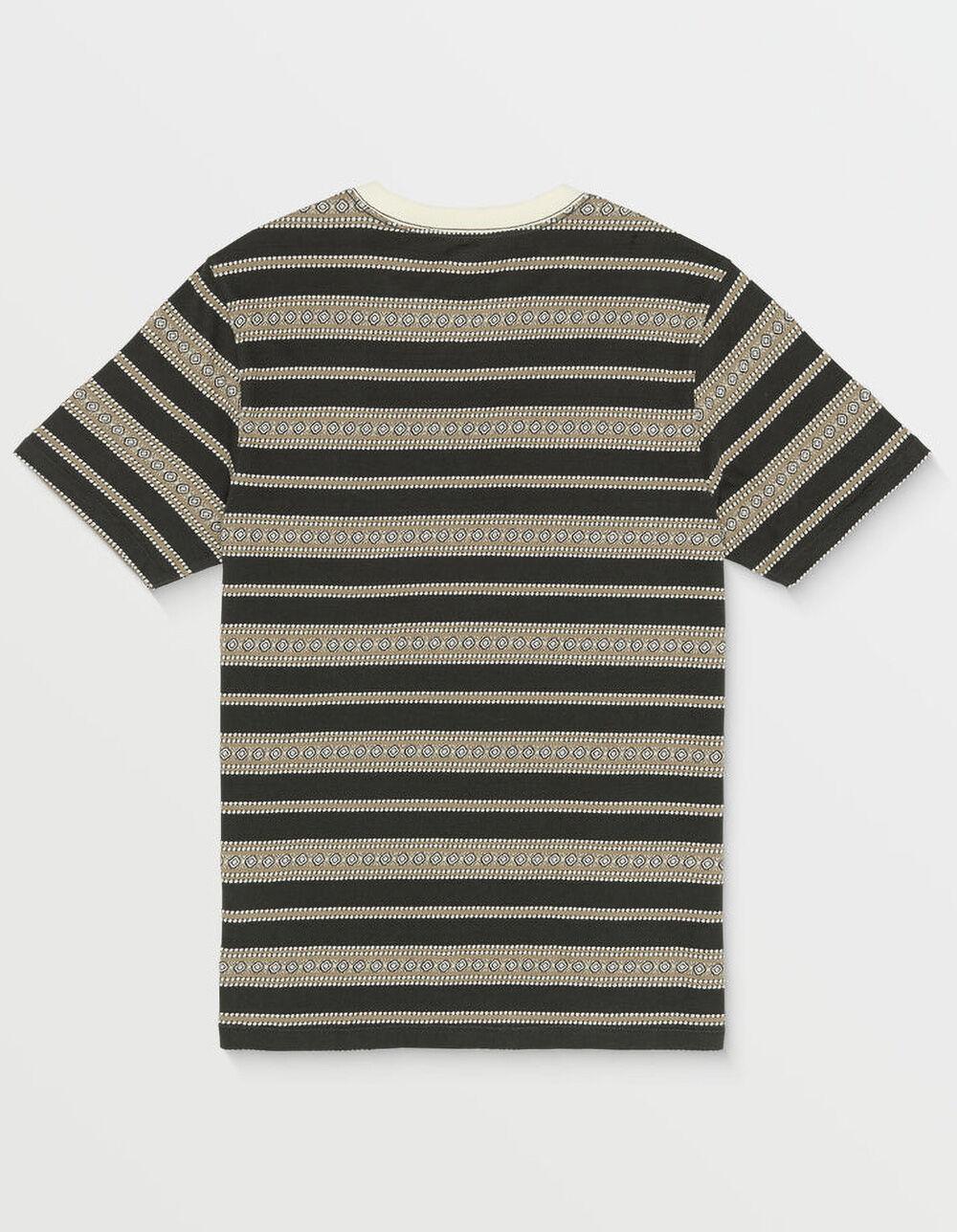 VOLCOM Gleamstone Mens Stripe Tee - BLACK COMBO Product Image