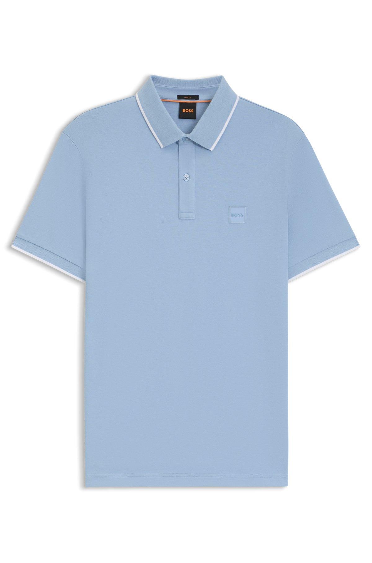 Slim-fit polo shirt in stretch-cotton piqué Product Image