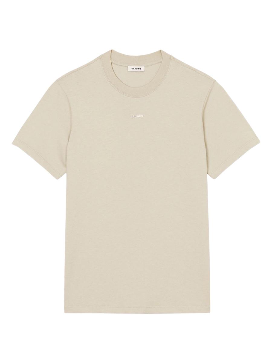Mens Cotton T-Shirt with Logo Product Image
