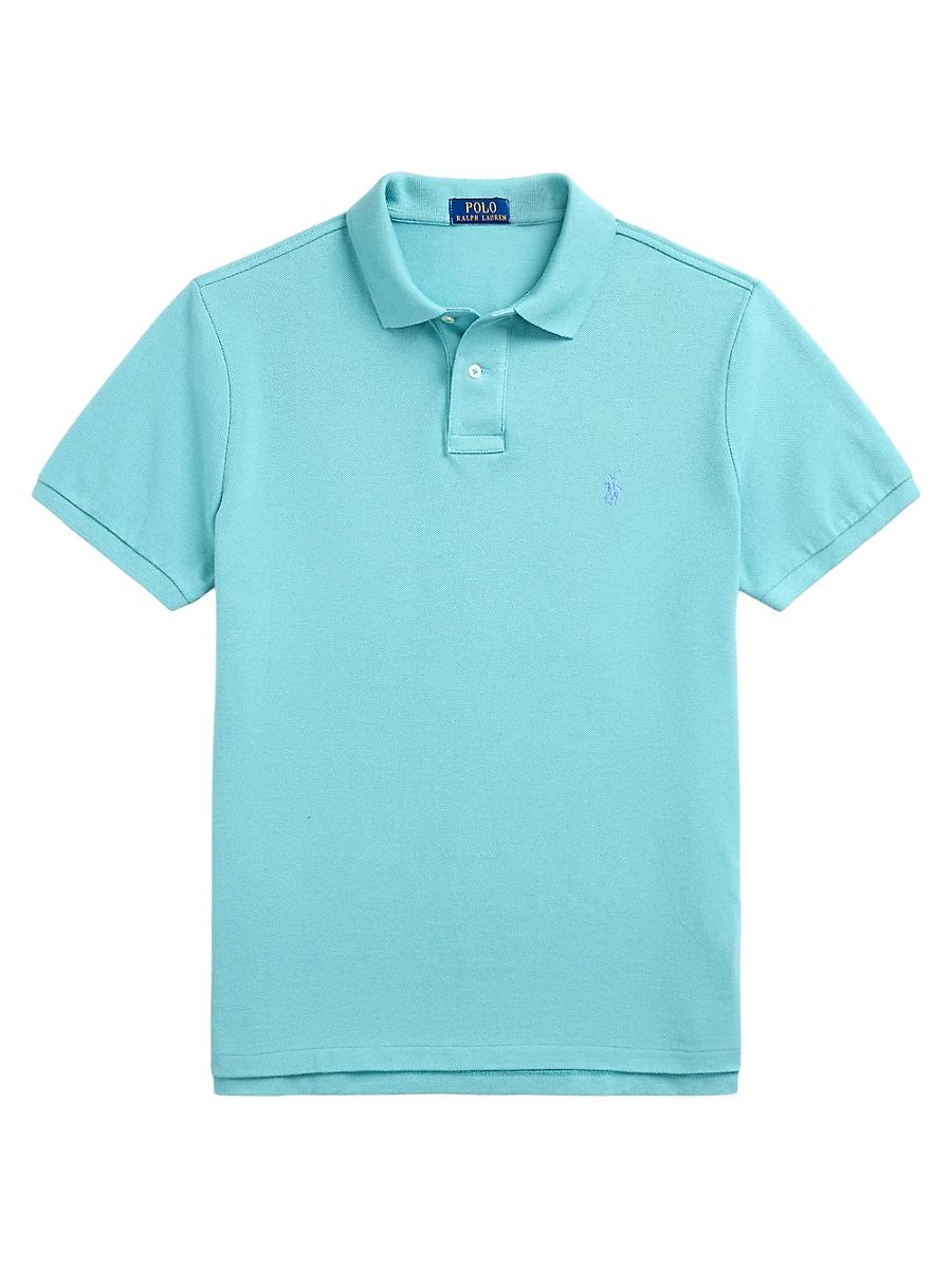 Mens Classic-Fit Mesh Polo Shirt Product Image