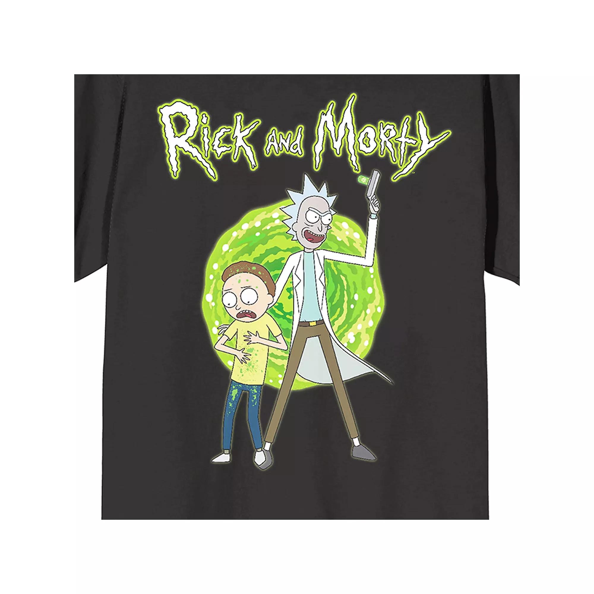 Men's Rick & Morty Portal Art Short Sleeve Graphic T-Shirt,  Product Image