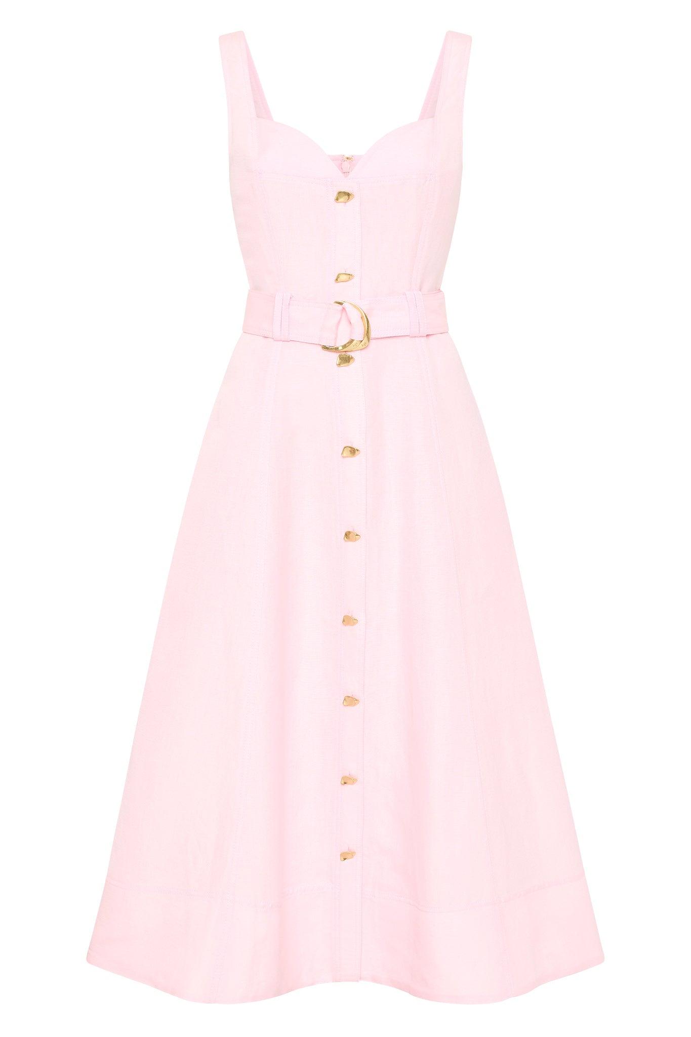 Clay Belted Midi Dress Product Image