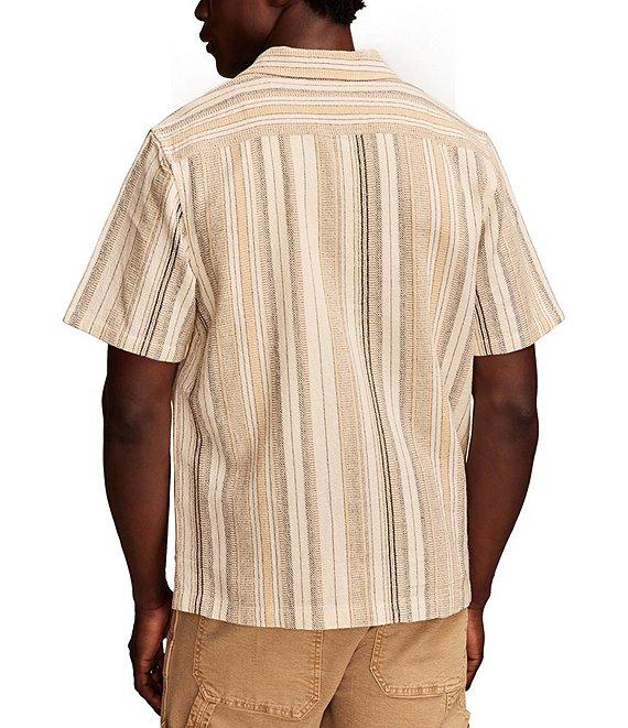 Lucky Brand Striped Short Sleeve Woven Shirt Product Image