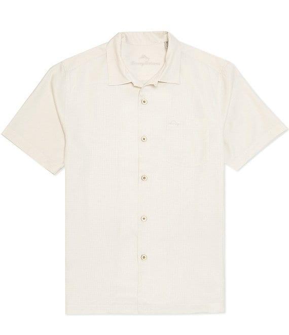 Tommy Bahama IslandZone Coastal Breeze Tonal Check Short Sleeve Woven Shirt Product Image