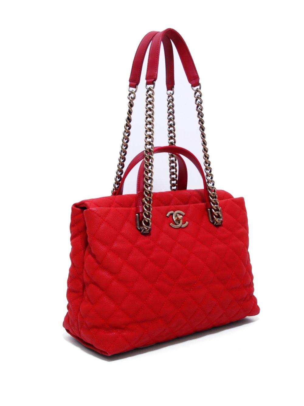 2012 CC diamond-quilted tote bag Product Image