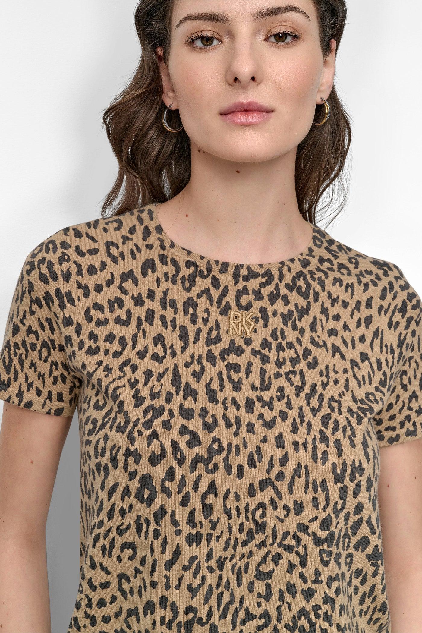 CHEETAH PRINT SWEATER TEE Product Image