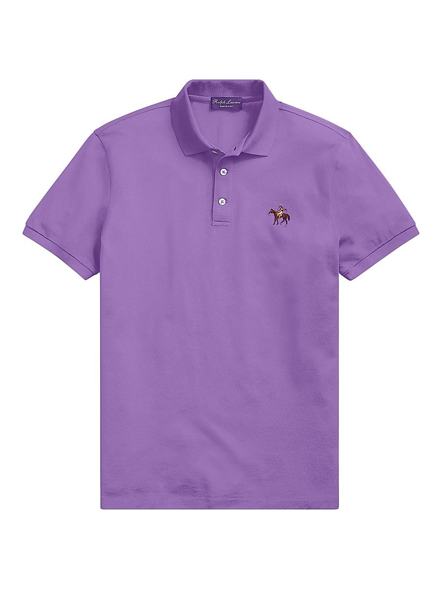 Mens Cotton Pique Standing Horse Polo Product Image