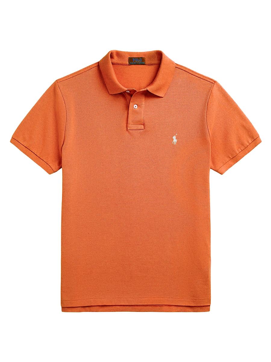 Mens Classic-Fit Mesh Polo Shirt Product Image