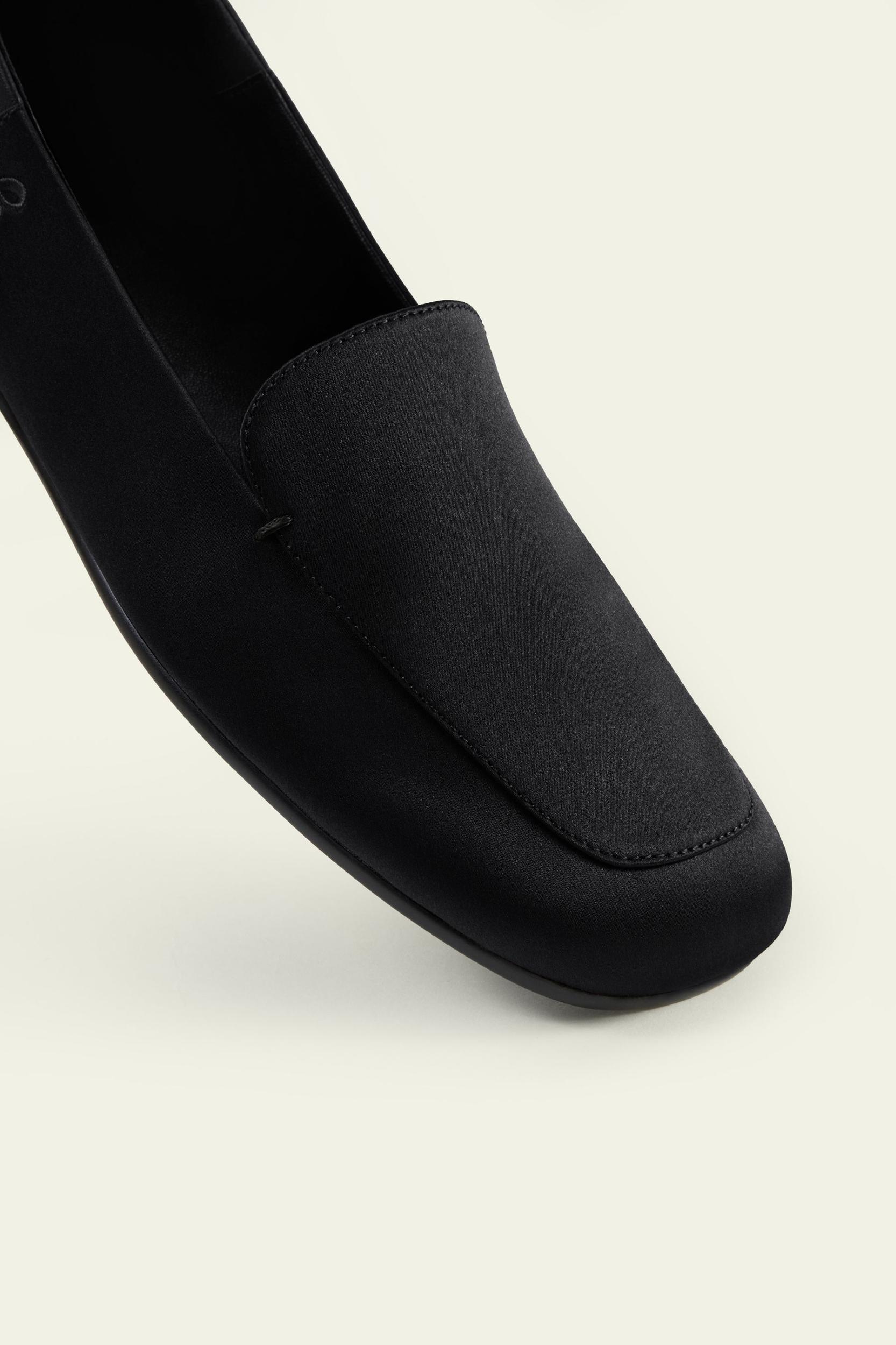 Serena Silk Leather Loafers Product Image