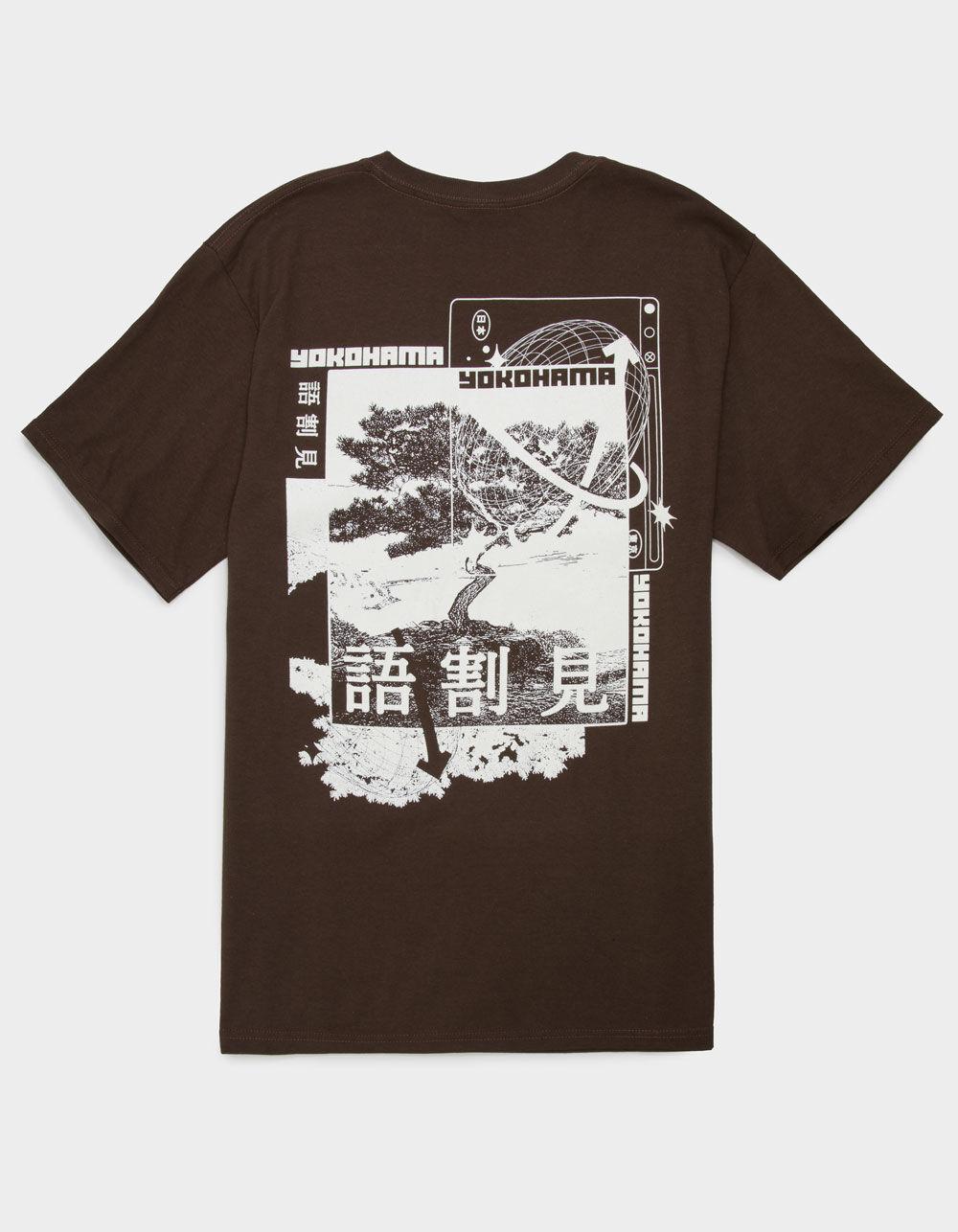 PLEASANT GETAWAY Yokohama Mens Tee - BROWN Product Image