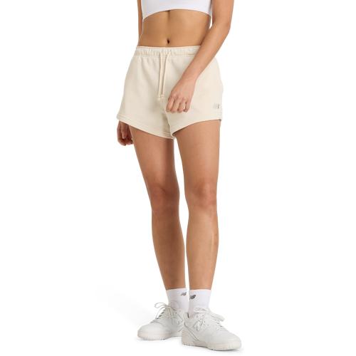 New Balance Womens New Balance Coastal Fleece Shorts - Womens Duckshow/White Product Image