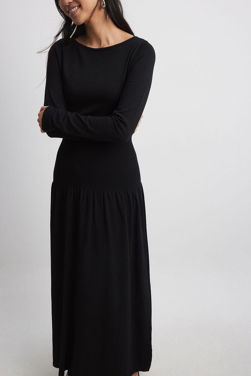 Knitted Waist Detail Maxi Dress Product Image