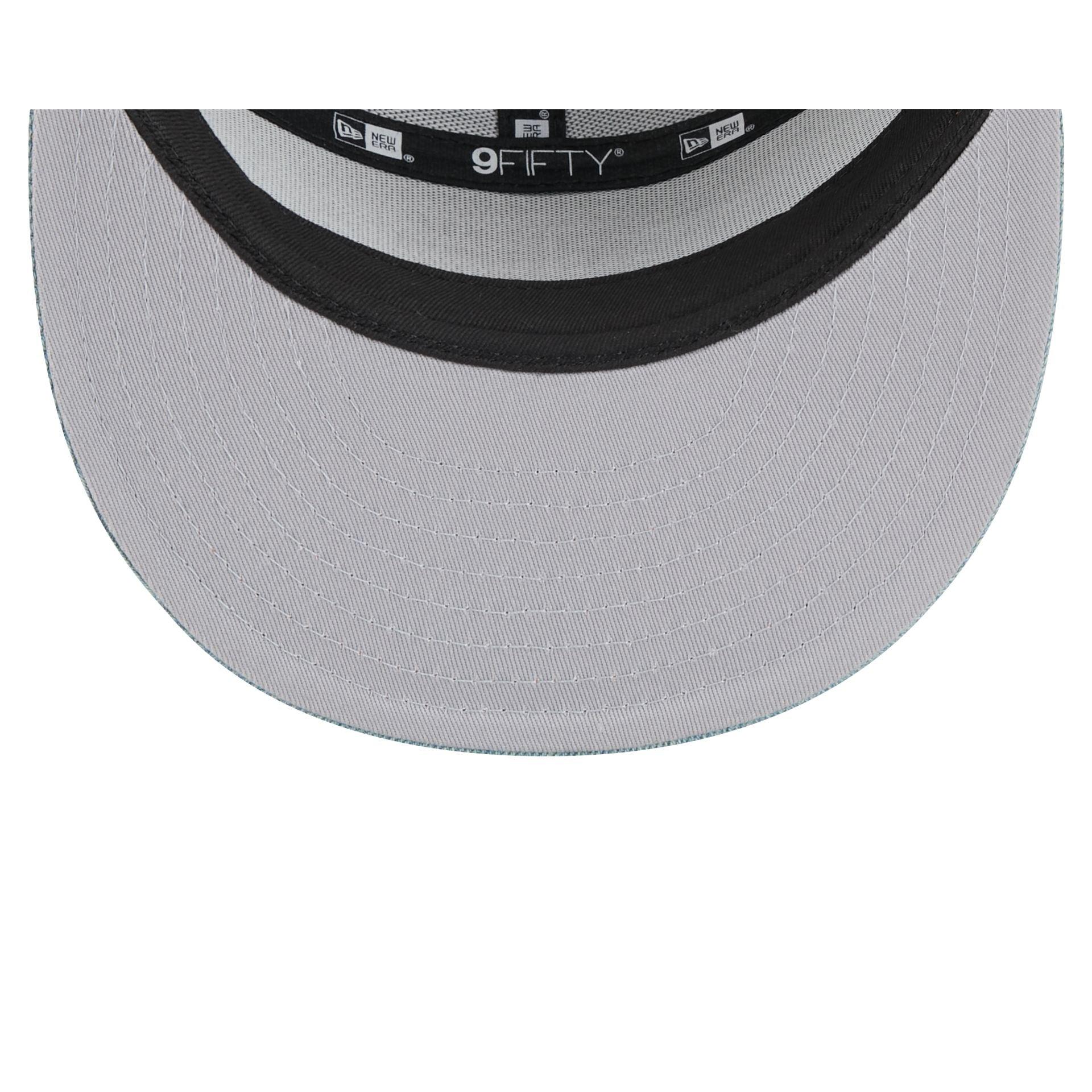 Chicago Cubs Denim Split Panel 9FIFTY Trucker Hat Male Product Image