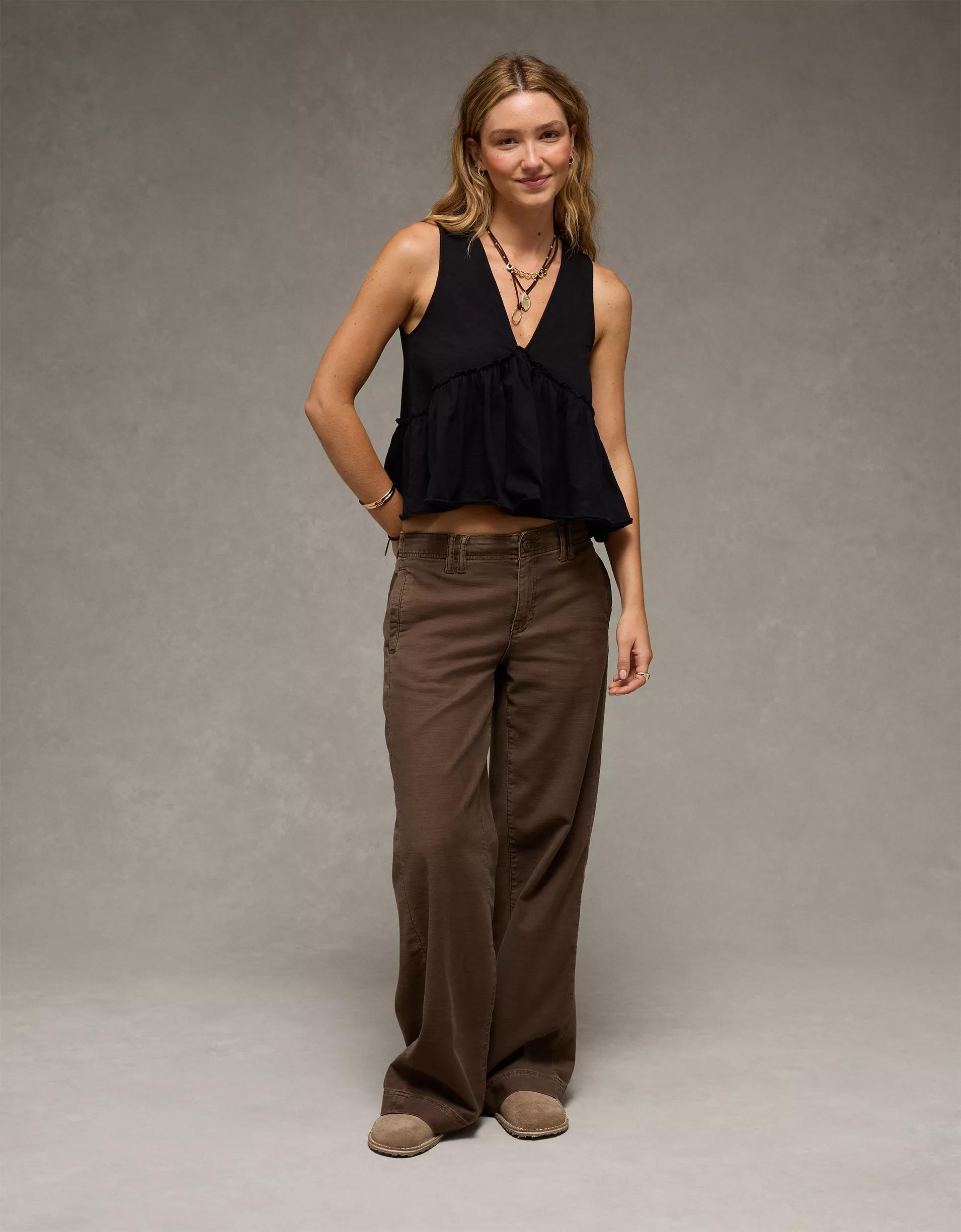 AE Sunchaser Knit V-Neck Swing Tank Top Product Image