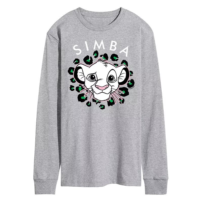 Disney's The Lion King Simba Men's Long Sleeve Graphic Tee,  Product Image