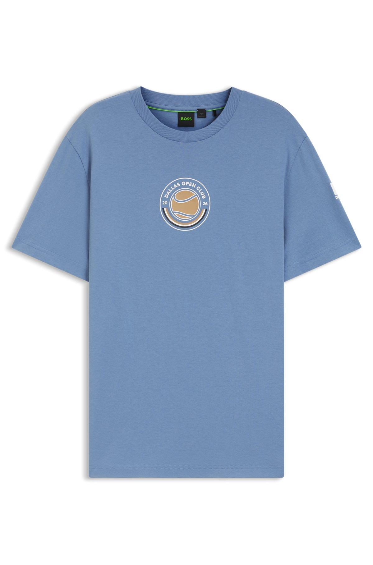 Relaxed-fit T-shirt in cotton with tennis artwork Product Image