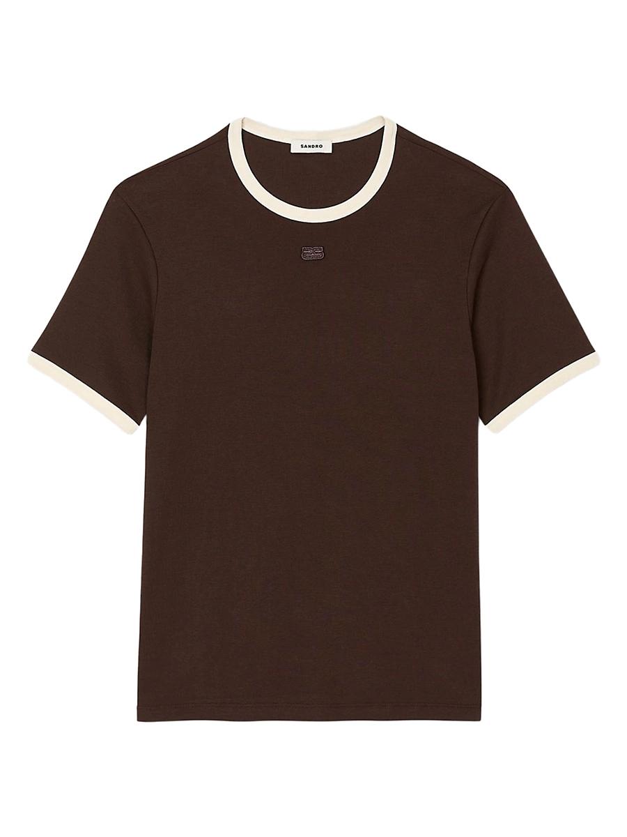 Mens Two-Tone Patch T-Shirt Product Image