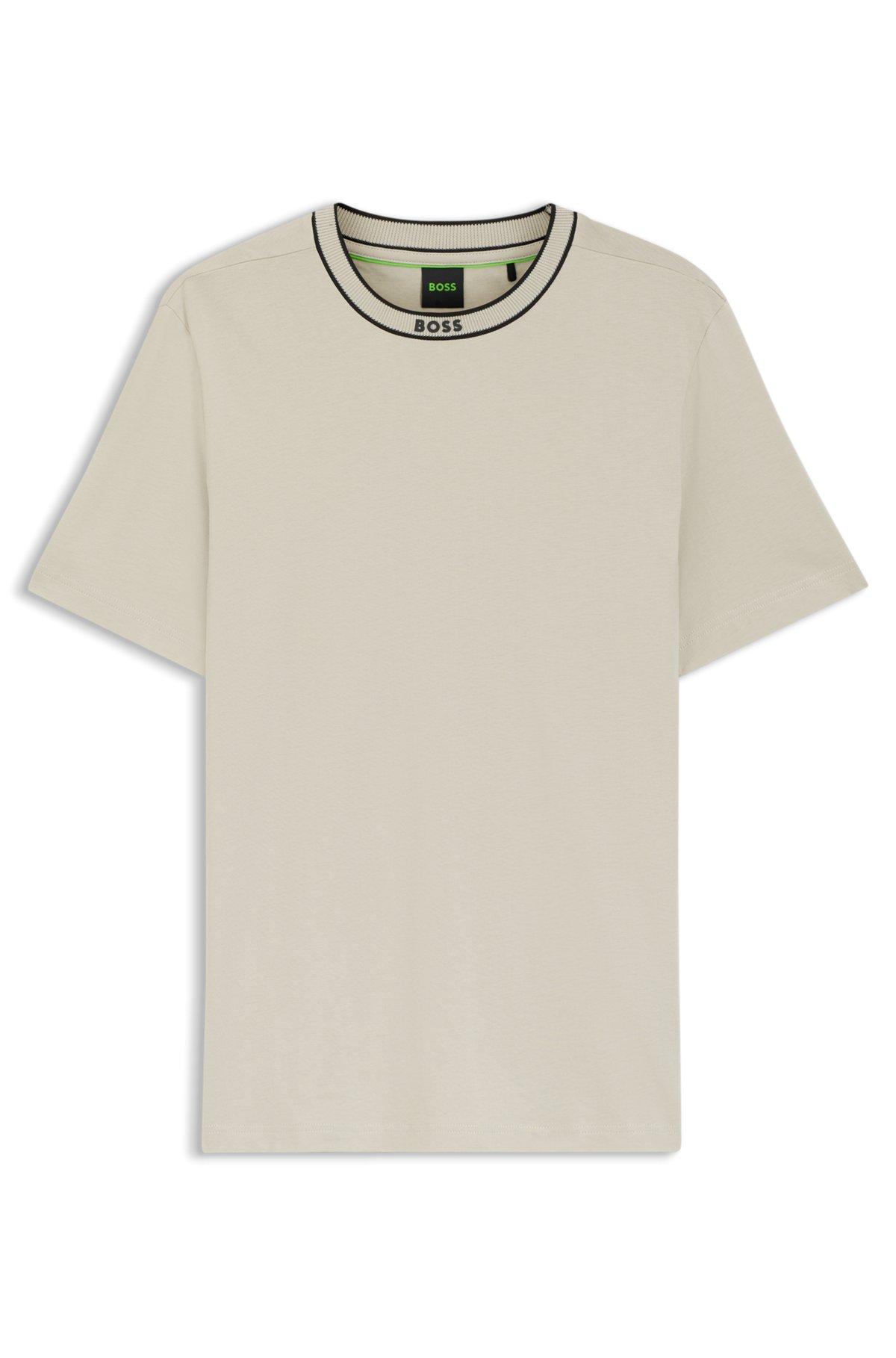 Cotton T-shirt with logo crew neck Product Image