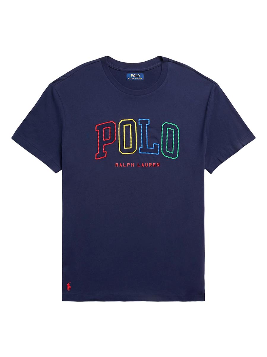 Mens Cotton T-Shirt with Logo Product Image