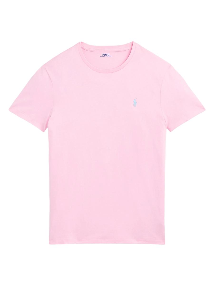 Mens Custom-Slim-Fit Jersey Crewneck T-Shirt Product Image