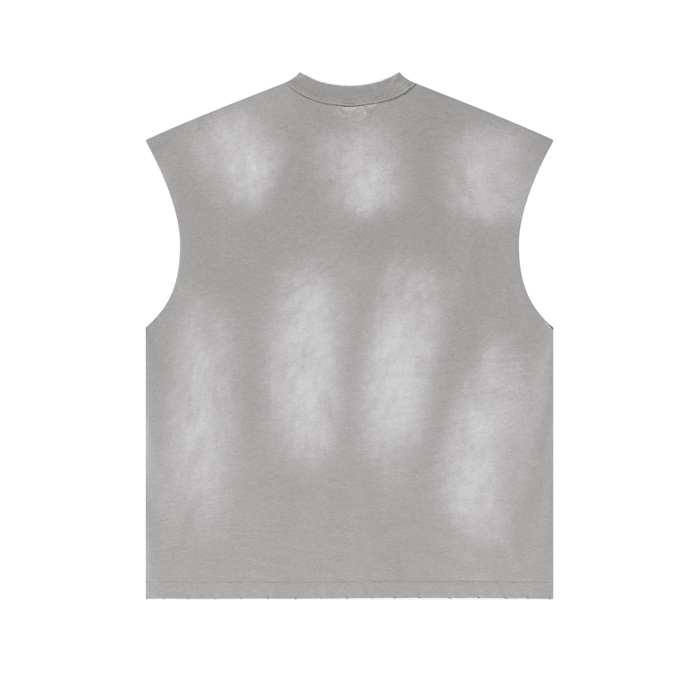 Vintage Distressed Tank Tops Sleeveless Shirts Product Image