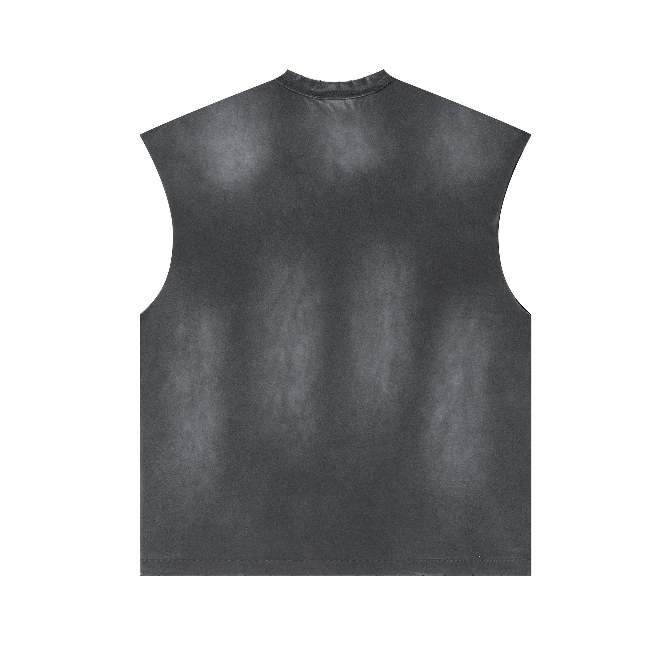 Vintage Distressed Tank Tops Sleeveless Shirts Product Image