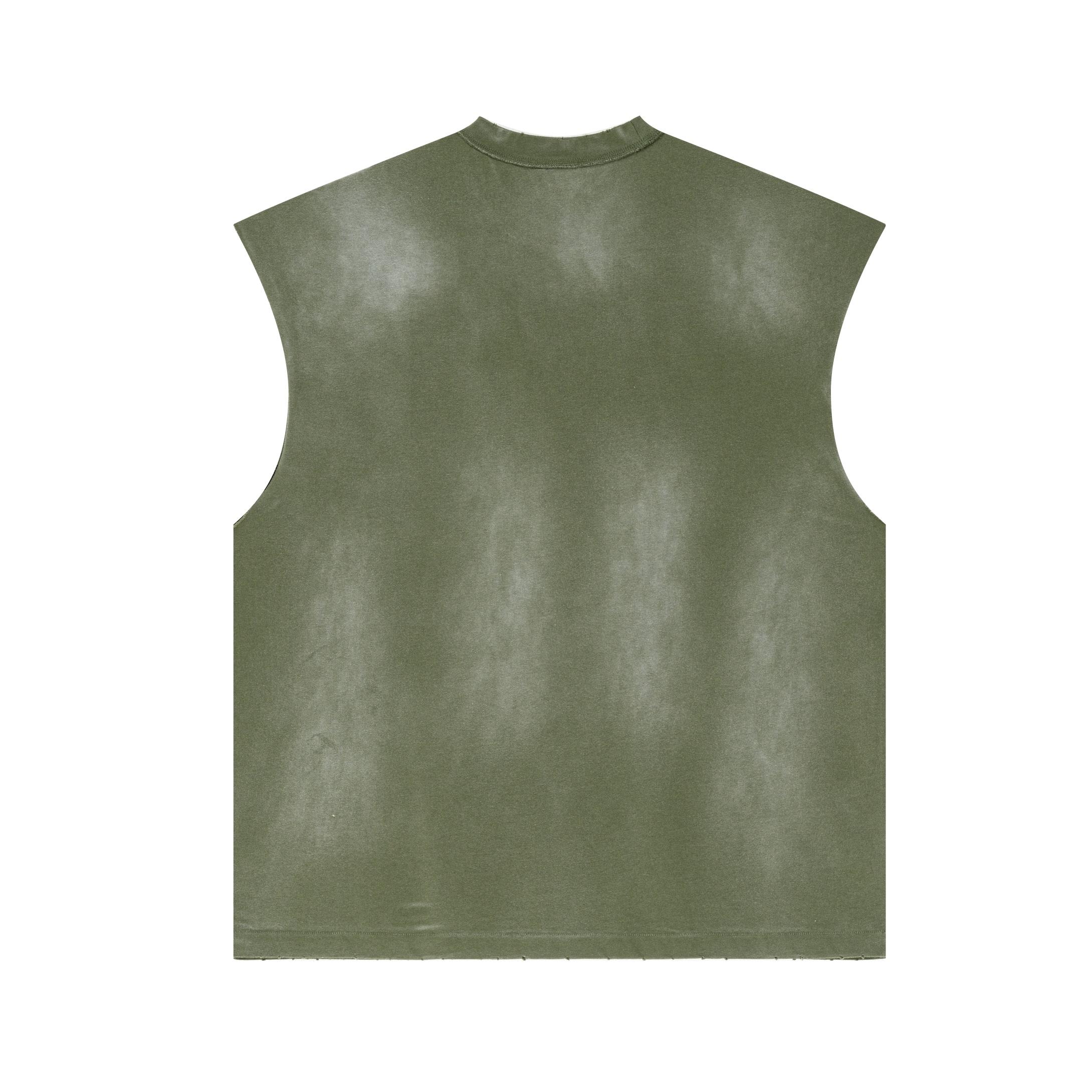 Vintage Distressed Tank Tops Sleeveless Shirts Product Image