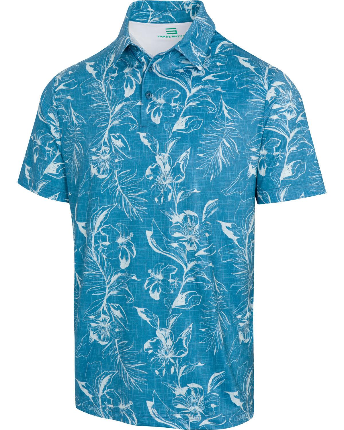 Three Sixty Six Men’s Print Golf Polos Male Product Image