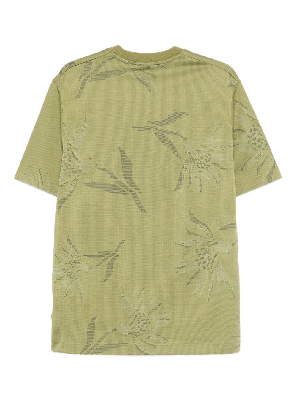 floral-print cotton t-shirt Product Image