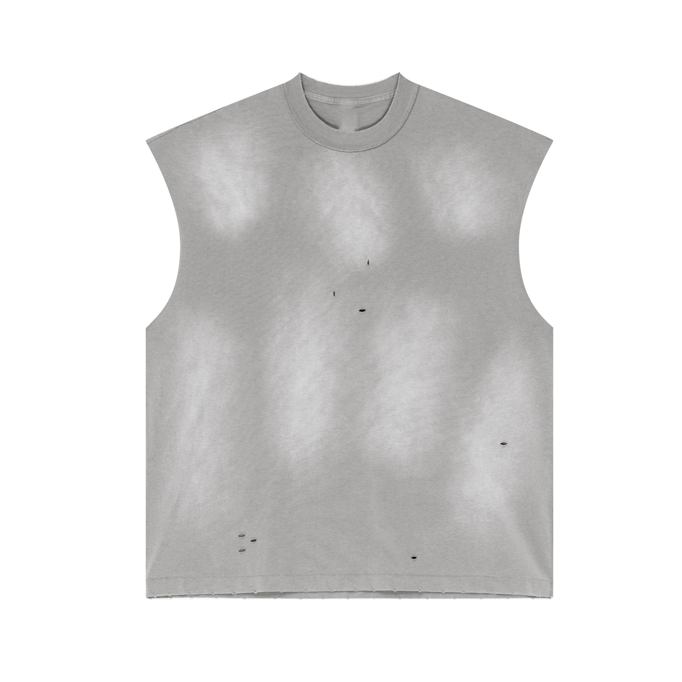 Vintage Distressed Tank Tops Sleeveless Shirts Product Image