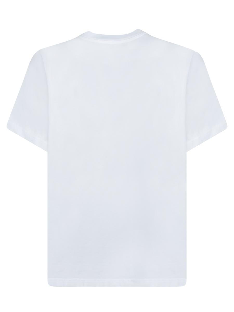 CASABLANCA Cotton Crew Neck T-shirt With Graphic Print In White Product Image