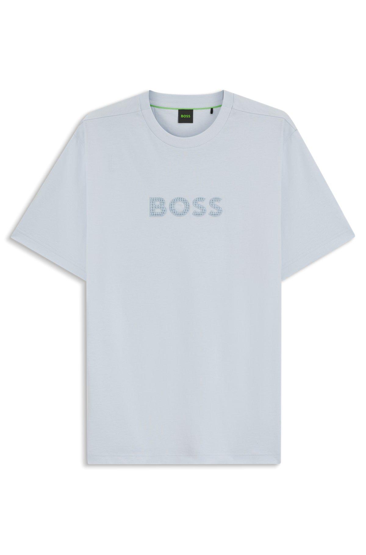 Cotton-jersey T-shirt with golf-inspired logo Product Image