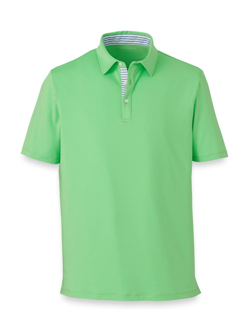 Performance Blend Three Button Polo - Lime Product Image